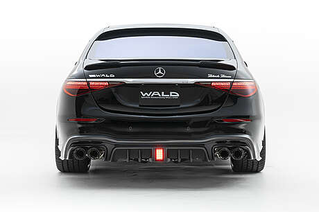 Rear bumper trim (with brake light) WALD Black Bison for Mercedes S W223 (original, Japan)