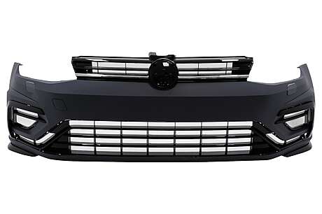 Front Bumper suitable for VW Golf VII 7 (2013-2017) 7.5 Facelift R-Line Design