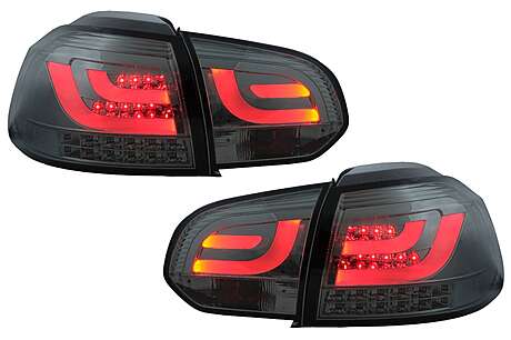 Taillights LED suitable for VW Golf 6 VI (2008-2013) Tube Light Bar Smoke Grey