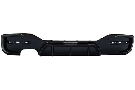 Rear Bumper Spoiler Valance Diffuser Left Double Outlet suitable for BMW 1 Series F20 F21 LCI (2015-2019) Piano Black