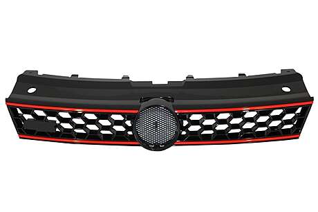 Front Grille Central Sport Grille suitable for VW Polo 6R (2009-2014) GTI Design