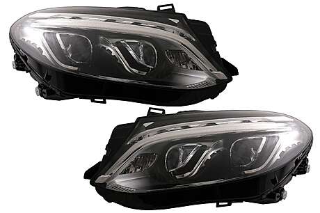 Full LED Headlights suitable for Mercedes M-Class W166 (2012-2015) only with Conversion to GLE