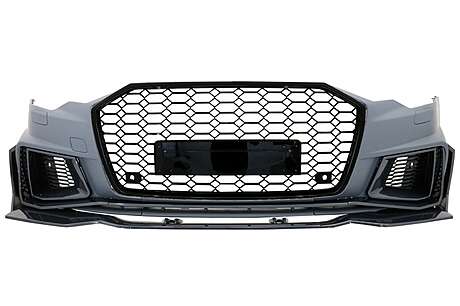 Front Bumper with Central Grille suitable for Audi A6 C8 4K (2018-2020) RS6 Design