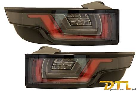 Dynamic Sequential Turning Light Full LED Taillights suitable for Range ROVER Evoque L538 (2011-2014) Light Bar Chrome Black