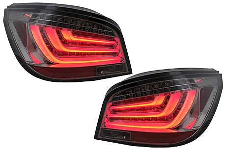 LED Bar Taillights suitable for BMW 5 Series E60 LCI (2007-2010) Smoke