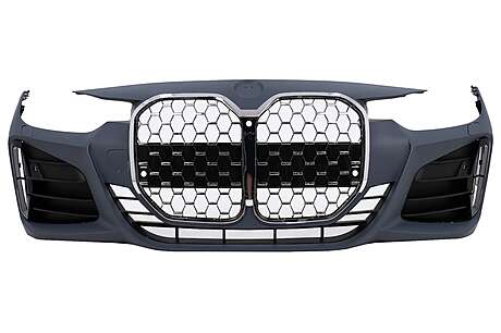 Front Bumper suitable for BMW 3 Series F30 F31 Non LCI & LCI (2011-2018) Conversion to G80 M3 Design Chrome Grille