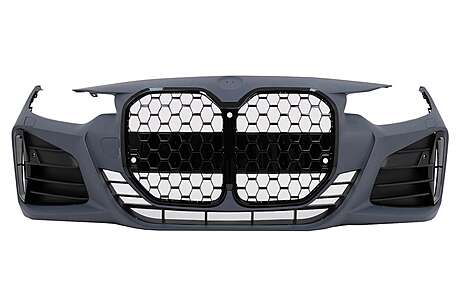 Front Bumper suitable for BMW 4 Series F32 F33 F36 (2013-2017) Coupe Convertible Gran Coupe M4 Design Black Grille