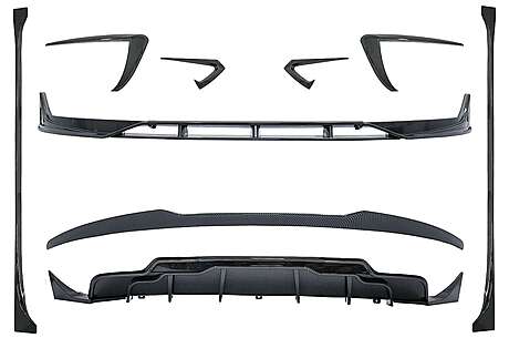 Aero Body Kit Extension suitable for Tesla Model 3 (2017-up) Carbon Look