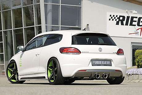 Rieger 88084 Rear Bumper Diffusor VW Scirocco 3 R-Line 08.08-04.14 (before facelift), 05.14- (after facelift) | 2-dr.