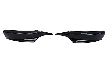 Front Bumper Side Splitters suitable for BMW 3 Series F34 GT (2013-2020) Piano Black