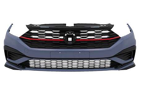 Front Bumper with Central Grille suitable for VW Jetta Mk7 (2019-2021) GLI Design