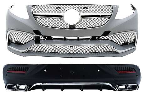 Body Kit suitable for Mercedes GLE Coupe C292 (2015-2019) with Muffler Tips Chrome