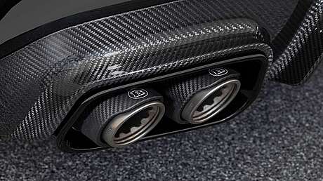 Brabus Carbon Muffler Tips Mercedes-Benz E63 AMG W213 E-Class Sedan Restyling 2021-2023