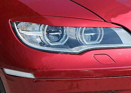 Front Headlights Eyelids (LED Headlights) var №2 MV-Tuning BMW X6 E71 2008-2014