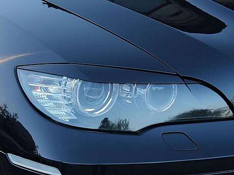 Front Headlights Eyelids var №1 MV-Tuning BMW X6 E71 2008-2014