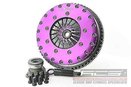 Xtreme Performance KFD23648-2P 230mm Carbon Blade Twin Plate Clutch Kit Incl Flywheel & CSC 1670Nm 