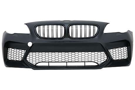 Front Bumper With Central Grilles suitable for BMW 5 Series F10 F11 (2011-2017) G30 M5 Design Without PDC