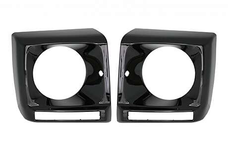 Headlights Covers Black suitable for Mercedes G-Class W463 (1989-2018) G65 Design