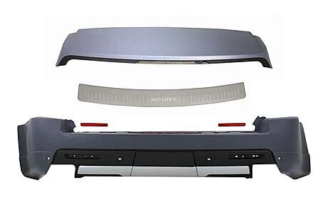 Rear Bumper with Foot Plate and Roof Spoiler suitable for Land Range Rover Sport L320 (2005-2009) Autobiography Design