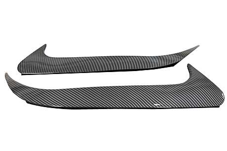 Rear Bumper Flaps Side Fins Flips suitable for Mercedes CLA W117 (2014-2018) Carbon Edition