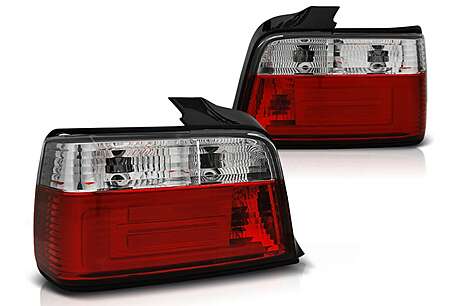 LED BAR Taillights suitable for BMW 3 Series E36 Sedan (12.1990-08.1999) Red White
