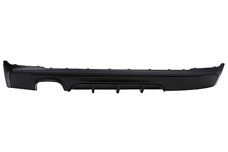 Rear Bumper Spoiler Valance Diffuser Left Outlet for Twin Exhaust suitable for BMW 2 Series F22 F23 (2013-) Matte Black