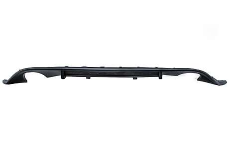 Rear Bumper Diffuser with twin exit for single exhaust tips suitable for VW Golf 7 VII (2013-2016) GTI Design