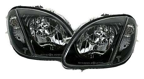 Front Headlights Black OEM Style Mercedes-Benz SLK R170 1998-2004