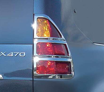 Chrome Tail Lights Cover IDFR 1-LS250-02C LEXUS GX470 2004-2009