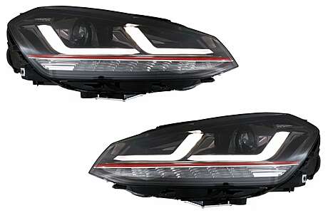 Osram Full LED Headlights LEDriving suitable for VW Golf 7 VII 12-17 Red GTI Upgrade for Xenon&Halogen DRL Cars