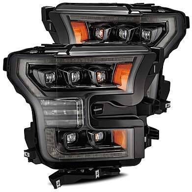 LED Projector Headlights Lamps Black NOVA Ford F150 2015-2017 / Raptor Alpha 2017-2020 