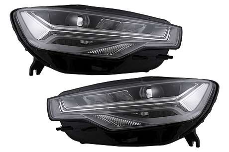 Full LED Headlights suitable for Audi A6 4G (2011-2014) Facelift Design conversion from Xenon to LED