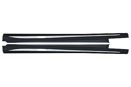 Side Skirts suitable for Mercedes C-Class W205 S205 (2014-2020) Sport C63 Design Chrome