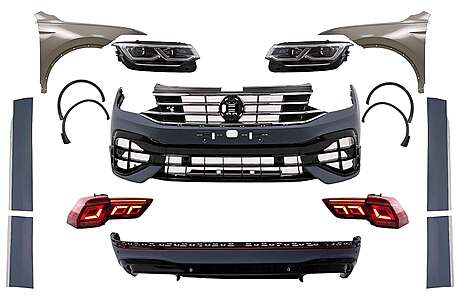 Body Kit suitable for VW Tiguan II Mk2 AD BW (2016-2019) Conversion to 2021 R Design