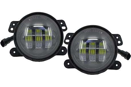 Fog Lights 4 Inch Full LED suitable for Jeep Wrangler JK TJ LJ (2007-2017)