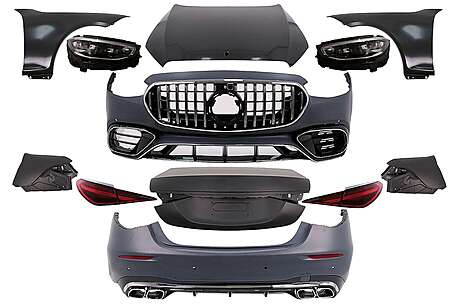 Complete Body Kit suitable for Mercedes S-Class W221 (2005-2013) Conversion to W223 S63 Design
