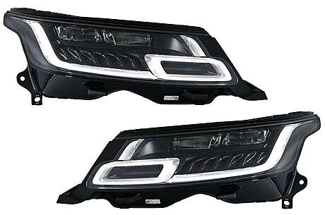 LED Headlights suitable for Range Rover Sport L494 (2013-2017) with Dynamic Signal Conversion to 2018-up Model Matrix Look