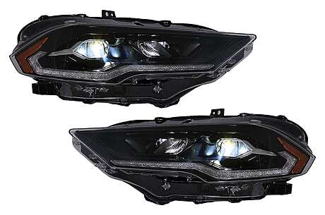 LED Headlights suitable for Ford Mustang VI Facelift (2018-2023) Black Dynamic Turning Lights