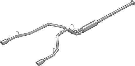 CatBack Exhaust System 3'' 2.5'' Pipe Muffler Tip MBRP Exhaust S5152AL Dodge RAM 1500 2019-2023