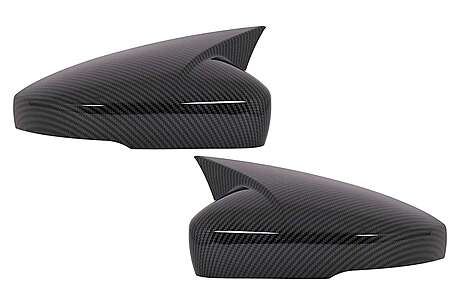 Mirror Covers suitable for VW Polo 6R 6C MK5 (2009-2017) Up! Hatchback (09.2016-2019) Carbon Look