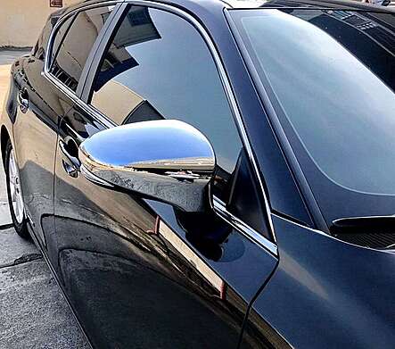Chrome Mirror Cover IDFR 1-LS040-04C Lexus CT 200 2011-2015