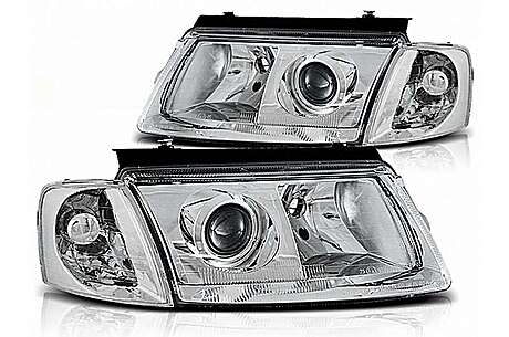 Headlights suitable for VW Passat B5 3B (11.1996-08.2000) Chrome H7/H7