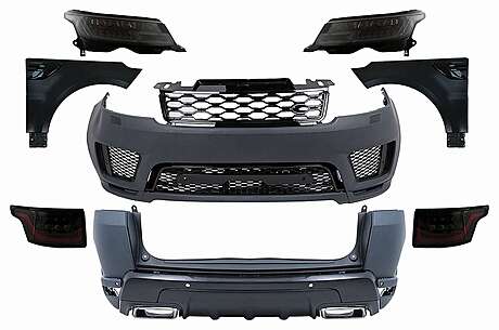 Complete Body Kit suitable for Land Range Rover Sport L494 (2013-2017) Conversion to 2019 Design