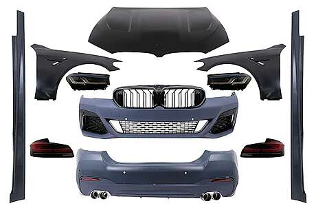 Complete Body Kit suitable for BMW 5 Series F10 (2010-2017) Conversion to G30 LCI Design