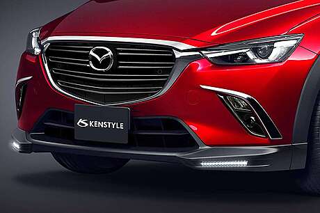 Front Bumper Spoiler LED Lights Kenstyle Mazda CX-3 2015-2019 (Original, Japan)