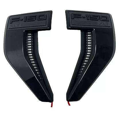 Fender Emblem Pair LH & RH OEM ML34-16B115-AC / ML34-16B114-AC Ford F-150 XLT 2021-2023