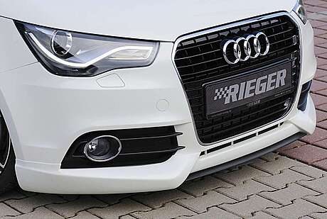 Rieger K 00044100 Front Spoiler Lip Audi A1 A1 (8X): 08.10-12.14 (Before facelift) | 3-dr., 5-dr. (Sportback)