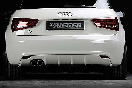 Rieger K 00044107 Rear Skirt Insert Audi A1 (8X): 08.10-12.14 (Before facelift) | 3-dr., 5-dr. (Sportback)