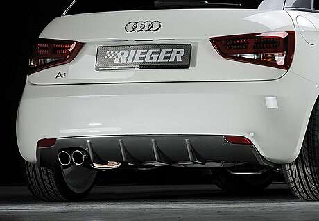 Rieger K 00099875 Rear Skirt Insert Audi A1 (8X): 08.10-12.14 (Before facelift) | 3-dr., 5-dr. (Sportback)