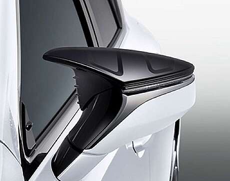TRD MS329-00001A Mirror Cover Black (212) Lexus ES250 ES350 2018-2023 (Original, Japan)